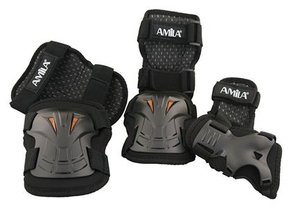 AMILA Σετ Προστατευτικών για Rollers Μαύρο Medium - Amila