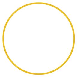 AMILA Στεφάνι Ρυθμικής με Διάμετρο 60cm Κίτρινο - Amila