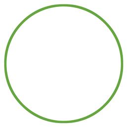 AMILA Στεφάνι Ρυθμικής με Διάμετρο 60cm Πράσινο - Amila