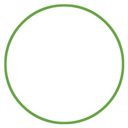 AMILA Στεφάνι Ρυθμικής με Διάμετρο 60cm Πράσινο - Amila