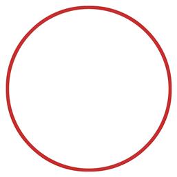 AMILA Στεφάνι Ρυθμικής με Διάμετρο 70cm Κόκκινο - Amila