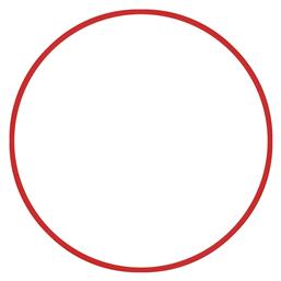 AMILA Στεφάνι Ρυθμικής με Διάμετρο 76cm Κόκκινο - Amila