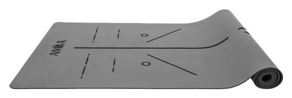 AMILA Στρώμα Γυμναστικής Yoga/Pilates Γκρι (183x65x0.4cm) - Amila