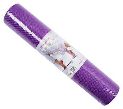 AMILA Στρώμα Γυμναστικής Yoga/Pilates Μωβ (173x61x0.6cm) - Amila