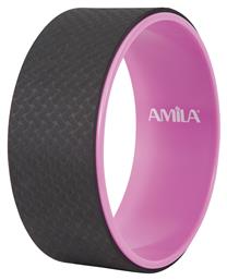 AMILA Τροχός Yoga Μαύρος με Διάμετρο 33cm - Amila
