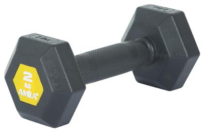 Βαράκι Εξάγωνο Λαστιχένιο 1 x 2kg Amila