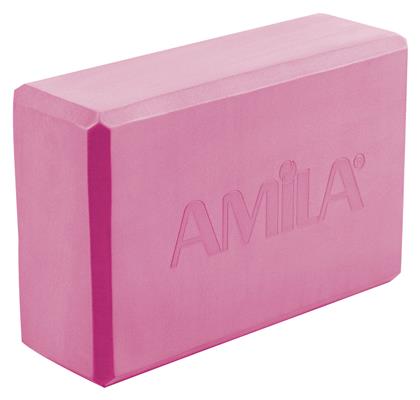 AMILA Yoga Τουβλάκι Ροζ 23x15x7.6cm - Amila