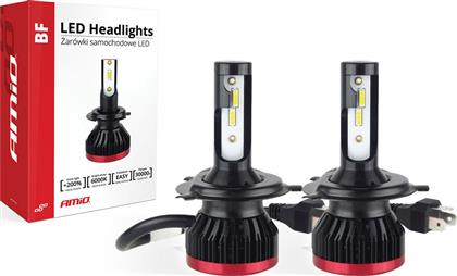 Λάμπες Αυτοκινήτου H4 LED 6000K Ψυχρό Λευκό 8-32V 50W 2τμχ AMiO