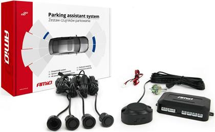AMiO Σύστημα Παρκαρίσματος Αυτοκινήτου με Buzzer και 4 Αισθητήρες σε Μαύρο Χρώμα