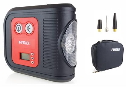 Τρόμπα Αυτοκινήτου 150PSI Επαναφορτιζόμενη 12V & Ψηφιακό Μανόμετρο AMiO