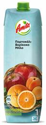 Φρουτοποτό Πορτοκάλι / Μήλο / Βερίκοκο 1000ml Amita