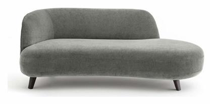 Ανάκλιντρο από βελούδο stonewashed Μ99xΠ190xΥ75cm - La Redoute