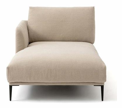Ανάκλιντρο Oscar από χοντρό λινό ύφασμα stonewashed Μ103xΠ182xΥ82cm - La Redoute
