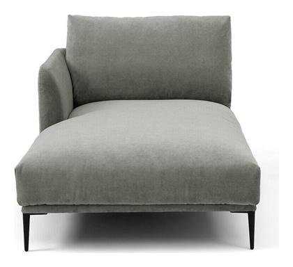 Ανάκλιντρο Oscar από βελούδο stonewashed Μ103xΠ182xΥ82cm - La Redoute