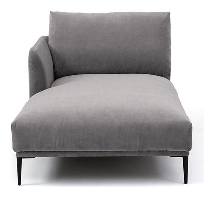 Ανάκλιντρο Oscar από βελούδο stonewashed Μ103xΠ182xΥ82cm - La Redoute