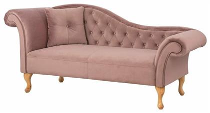 Ανάκλιντρο Βελούδινο Ροζ Μ187xΠ61xΥ82εκ. HomeMarkt