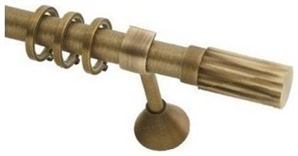 Μεταλλικό Κουρτινόξυλο Glamour Μονό Φ25mm 160εκ. Αντικέ Anartisi