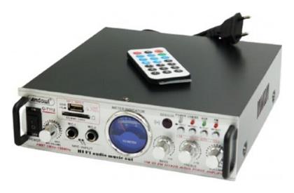 Ενισχυτής Karaoke Mini σε Γκρι Χρώμα Andowl