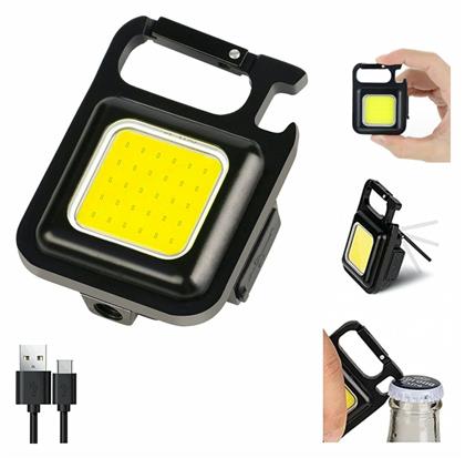 HOD-KEYCHAIN-COBLIGHT-OEM Στεγανός Επαναφορτιζόμενος Φακός Μπρελόκ LED 800lm - Andowl