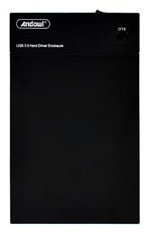 QY-S300 Θήκη για Σκληρό Δίσκο 2.5'' / 3.5'' SATA III με σύνδεση USB 3.0 σε χρώμα Andowl