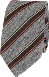 Ανδρική Γραβάτα Manetti formal dark grey-black από το Manetti Menswear