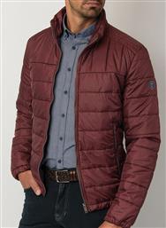 Ανδρικό Μπουφάν puffer Manetti accessories wine red από το Manetti Menswear