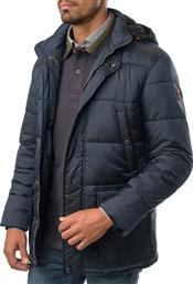 Ανδρικό Μπουφάν puffer Manetti casual blue από το Manetti Menswear