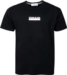 Ανδρικό Μαύρο Jersey T-Shirt/Black STONE ISLAND από το Hionidis