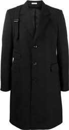 Ανδρικό Μαύρο Single-Breasted Cavalry Twill Coat ALEXANDER MCQUEEN από το Hionidis
