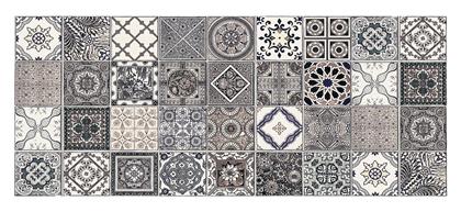 Azulejos Vintage Χαλάκι Κουζίνας Διάδρομος Πολύχρωμο 50x120εκ. Ango