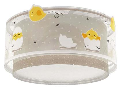 Baby Chick Πολύφωτο Παιδικό Φωτιστικό Πλαφονιέρα από Πλαστικό 15W με Υποδοχή E27 σε Γκρι Χρώμα 33x16.5cm Ango
