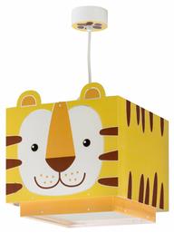 Little Tiger Μονόφωτο Παιδικό Φωτιστικό Κρεμαστό από Πλαστικό 23W με Υποδοχή E27 σε Κίτρινο Χρώμα Ango