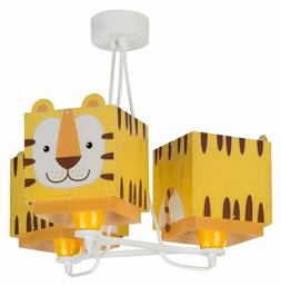 Little Tiger Πολύφωτο Παιδικό Φωτιστικό Κρεμαστό από Πλαστικό 23W με Υποδοχή E27 Κίτρινο Ango