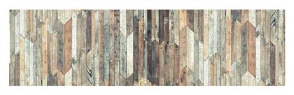 Vintage Wood Χαλάκι Κουζίνας Διάδρομος Καφέ 50x180εκ. Ango