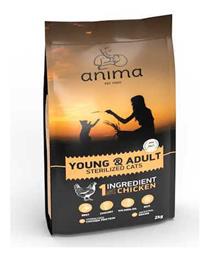 Super Prenium Cat Young & Adult Sterilized Chicken 2kg Anima