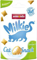 Milkies Cat Balance Λιχουδιές Σνακ Γάτας Omega 3 30gr Animonda