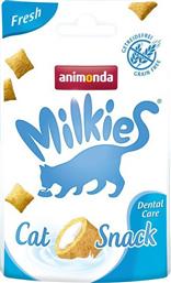Animonda Milkies Cat Crunchy Fresh Dental Λιχουδιές Σνακ Γάτας 30gr