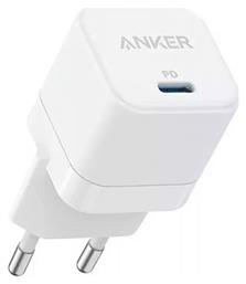 Φορτιστής Χωρίς Καλώδιο με Θύρα USB-C 20W Quick Charge 3.0 / Power Delivery Λευκός (Powerport III Cube) Anker