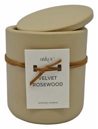 Αρωματικό Κερί Velvet Rosewood σε Βάζο 8.8x10εκ. Ankor
