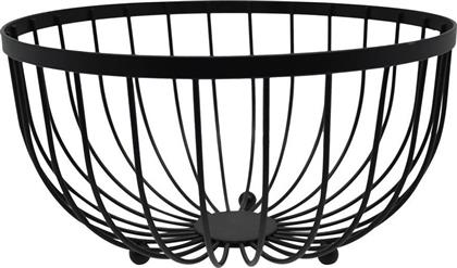 Φρουτιέρα Μεταλλική Μαύρη 25x25x13cm Ankor