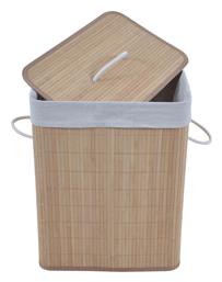 Καλάθι Απλύτων Bamboo με Καπάκι 41x31x50cm Ankor