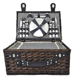Καλάθι Πικ Νικ σε Καφέ χρώμα Ankor