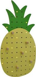 Ankor Pineapple Παιδική Κρεμάστρα Πολλαπλών Θέσεων Ξύλινη Κίτρινη 24x3x48εκ.