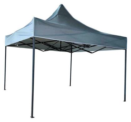 Πτυσσόμενο Κιόσκι Κήπου Γκρι 3x3m Ankor