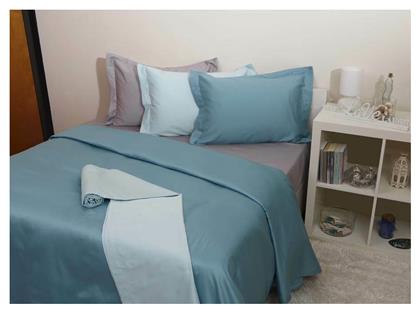 Παπλωματοθήκη Υπέρδιπλη 220x240 Luxury Lake Blue Anna Riska