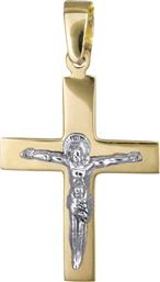 Αντρικός σταυρός με τον Εσταυρωμένο Κ14 010805 010805 Χρυσός 14 Καράτια από το Kosmima24