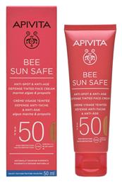 Bee Sun Safe Anti-spot & Anti-age SPF50 Αντηλιακή Κρέμα 50ml Apivita