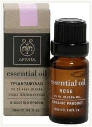 Essential Oil Rose Βιολογικό Αιθέριο Έλαιο Τριαντάφυλλο 5% σε Λάδι Jojoba 10ml Apivita