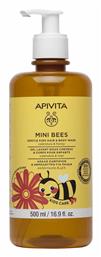 Apivita Υποαλλεργικό Παιδικό Αφρόλουτρο Mini Bees με Μέλι / Πορτοκάλι σε Μορφή Gel 500ml