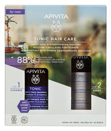 Tonic Hair Care Σετ Περιποίησης Μαλλιών κατά της Τριχόπτωσης 2τμχ Apivita
